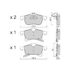OPEL ASTRA H FREN BALATASI ÖN 04- BM AISIN 1605998
