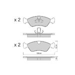 OPEL ASTRA F FREN BALATASI ÖN 89-01 BM AISIN 1605454