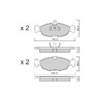 OPEL CORSA B FREN BALATASI ÖN 93-01 BM AISIN 1605455