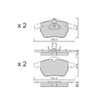 OPEL VECTRA B FREN BALATASI ÖN 96-01 BM AISIN 1605036