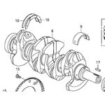 HONDA CIVIC KRANK MİLİ 1.6 06-11 GENMOT 13310RNFE00