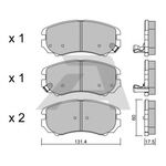 HYUNDAI SONATA FREN BALATASI ÖN 04- MANDO 581011FA00
