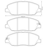 FREN BALATASI ÖN 06- HYUNDAI SANTAFE MANDO 581012BA00