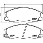 HYUNDAI SANTAFE FREN BALATASI ÖN 97-08 MANDO 581014AA26