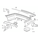 BMW E36 TAMPON ARKA BTAP 51128135363