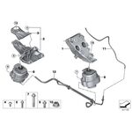 BMW X5 F15 MOTOR KULAĞI SAĞ BTAP 22116869356
