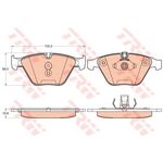 BMW E60 FREN BALATASI ÖN 03-10 TRW 34116794916
