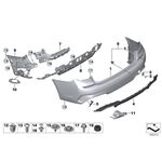 BMW G20 TAMPON BAKALİTİ ARKA ORTA 17- IOE-BMW 51128069392