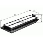 HONDA ACCORD HAVA FİLTRESİ 04-06 BOSCH 17220-RBD-E00