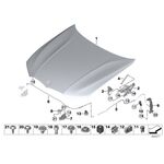 BMW G20 KAPUT AÇMA TELİ 17- IOE-BMW 51237419389 BMW G20-G21-G28 yedek parça