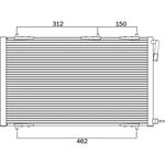 PEUGEOT 206 KLİMA RADYATÖRÜ 98- KALE 6455Y0