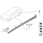 BMW G20 MARŞBİYEL KAPLAMASI SOL 17- IOE-BMW 51778493951