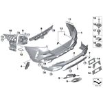 BMW G20 TAMPON BAKALİTİ ARKA İÇ SOL 17- IOE-BMW 51128069393