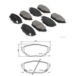 MITSUBISHI FUSO FREN DİSK BALATA TM.TK.8 Lİ(EURO5) ÖN- ARKA FBK MK585740