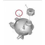 PEUGEOT 207 RADYATÖR YEDEK SU DEPOSU 07- KALE 9800777280 / 1323.T9