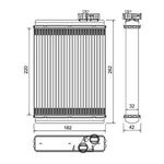 AUDI A4 KALORİFER RADYATÖRÜ 08- BSG 8K0898037A