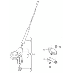 VW POLO ANTEN ÇUBUĞU 91- BSG 1J0035849