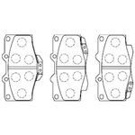 TOYOTA CARINA FREN BALATASI 87-90 MANDO 446504030