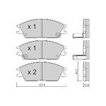 HYUNDAI EXCEL FREN BALATASI ÖN 90-05 MANDO 581011CA00