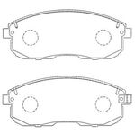 FREN BALATASI ÖN 95-97 NISSAN MAXIMA MANDO 4106040U90