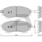 FORD RANGER FREN BALATASI ÖN 02-12 BSG 3M352001BA