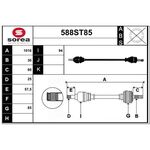 OPEL ZAFIRA C AKS KOMPLE ÖN SAĞ 12- BSG 5374060