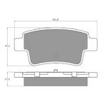 OPEL CORSA D FREN BALATASI ARKA 07- BSG 1605356