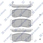 HYUNDAI SANTAFE FREN BALATASI ARKA 2006- SANGSIN 583022BA20