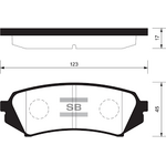 TOYOTA LAND CRUISER FREN BALATASI ARKA 98-07 SANGSIN 446660070