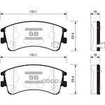 MAZDA 6 FREN BALATASI ÖN 02-07 SANGSIN GJYG3328Z
