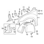VW GOLF7 ÇAMURLUK DAVLUMBAZI ÖN L ÜÇ PARÇA 13/- ORJINAL 5G0805911P