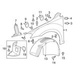 VW GOLF7 ÇAMURLUK DAVLUMBAZI ÖN R ÜÇ PARÇA 13/- ORJINAL 5G0805912J
