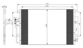 KLİMA RADYATÖRÜ 06 +& MERCEDES SPRINTER VALEO A9065000054