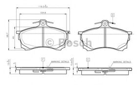 FREN BALATASI ÖN 96-98 MITSUBISHI CARISMA BSG MR249240