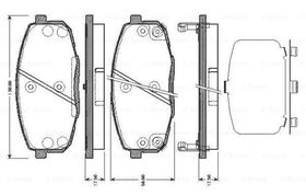FREN BALATASI ÖN 07-12 HYUNDAI i30 BOSCH 581011HA00