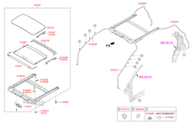 CAM TAVAN AÇILIR 13-19 HYUNDAI i10 OE-HYU 81600B9000TXB
