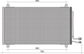 KLİMA RADYATÖRÜ 95-06 MERCEDES SPRINTER BSG A9015000554