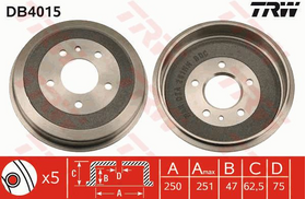 KAMPANA ARKA 85-93 BMW E34 TRW 34211158559