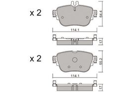 FREN BALATASI ARKA 2016- MERCEDES E W213 BSG A0004209700