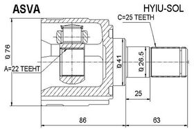 AKS KAFASI DIŞ 11- HYUNDAI ACCENT BLUE BSG 495001R000
