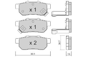 FREN BALATASI ARKA Benzin 92-95 HONDA CIVIC AIS BPHO-2900