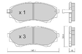 FREN BALATASI ÖN 03-06 MAZDA B2500 AISIN UMY43323Z