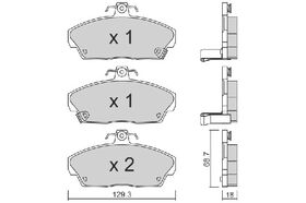 FREN BALATASI ÖN 96-00 HONDA CIVIC BSG 45022-ST3-E00
