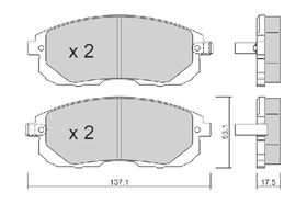 FREN BALATASI ÖN Benzin-Dizel 10- NISSAN JUKE AIS BPNI-1005