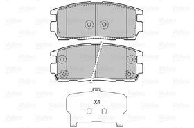 FREN BALATASI ARKA CHEVROLET CAPTIVA 07- VALEO 96626076