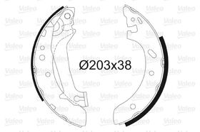 FREN BALATASI ARKA FORD ESCORT 91- VALEO 91AB2200L2A