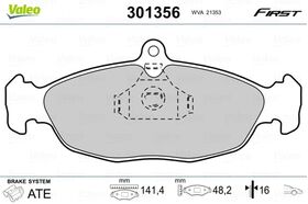 FREN BALATASI ÖN OPEL CORSA B 93-01 VALEO 1605455