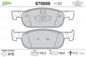 FREN BALATASI ÖN RENAULT CLIO 15- VALEO 410605536R