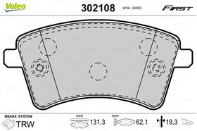 FREN BALATASI ÖN RENAULT KANGO 07- VALEO 410601334R