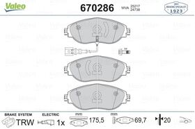 FREN BALATASI ÖN VW GOLF7 13- VALEO 8V0698151C